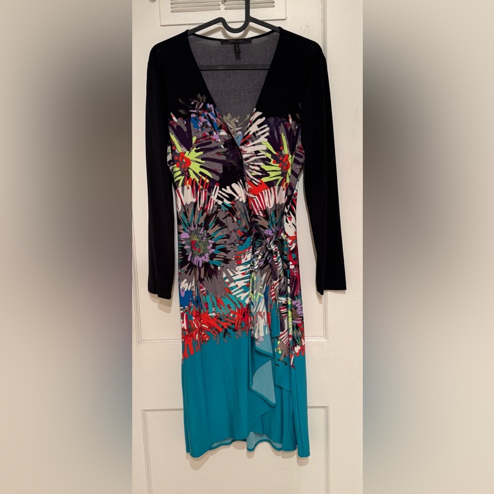 BCBGMaxAzria Floral "Firework" Wrap Dress
